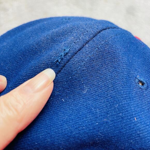 Vtg Official Philadelphia Phillies Fitted Hat 7 1/8 New Era On Field Cool Base - Picture 8 of 8